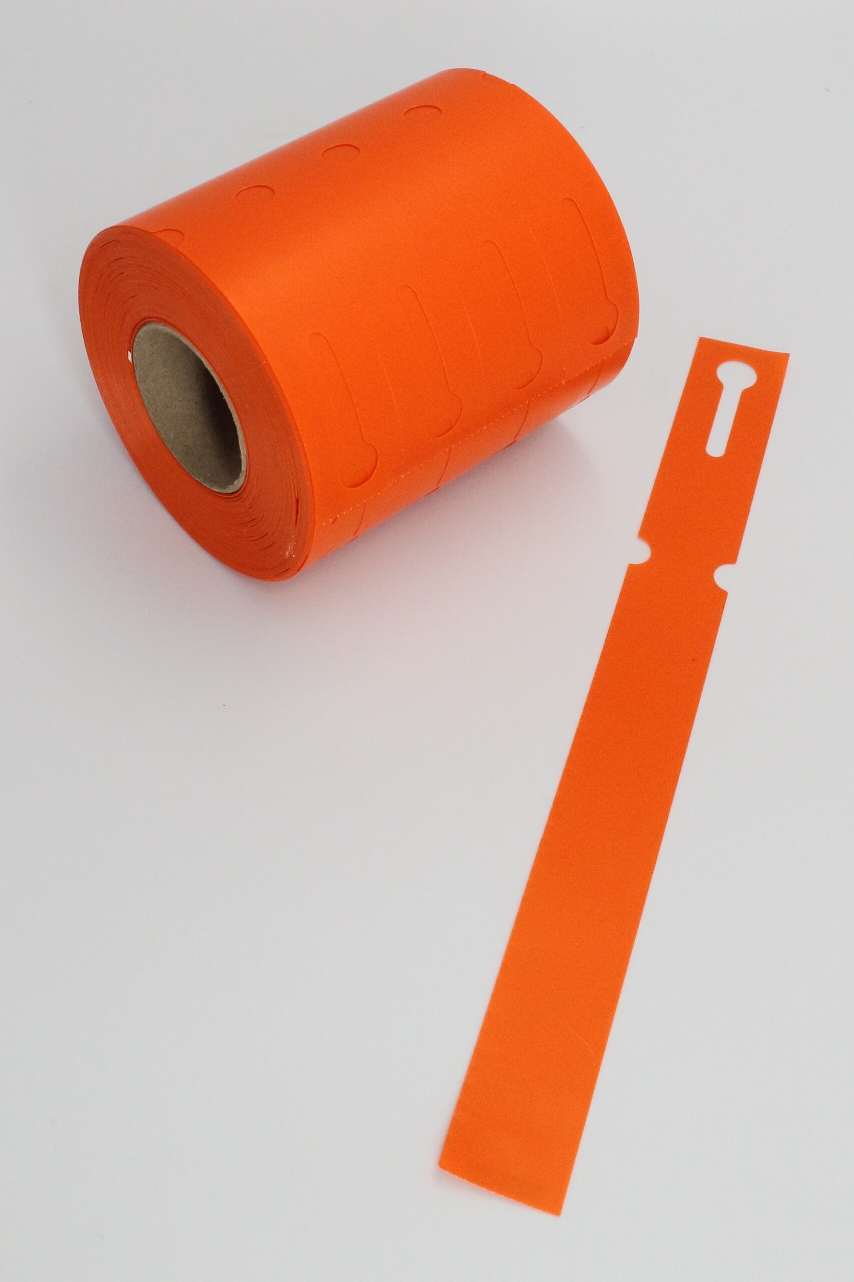 Etykiety ogrodnicze/sadownicze pętlowe POMARAŃCZOWE 250x25mm(25x250) 500szt - obrazek 2
