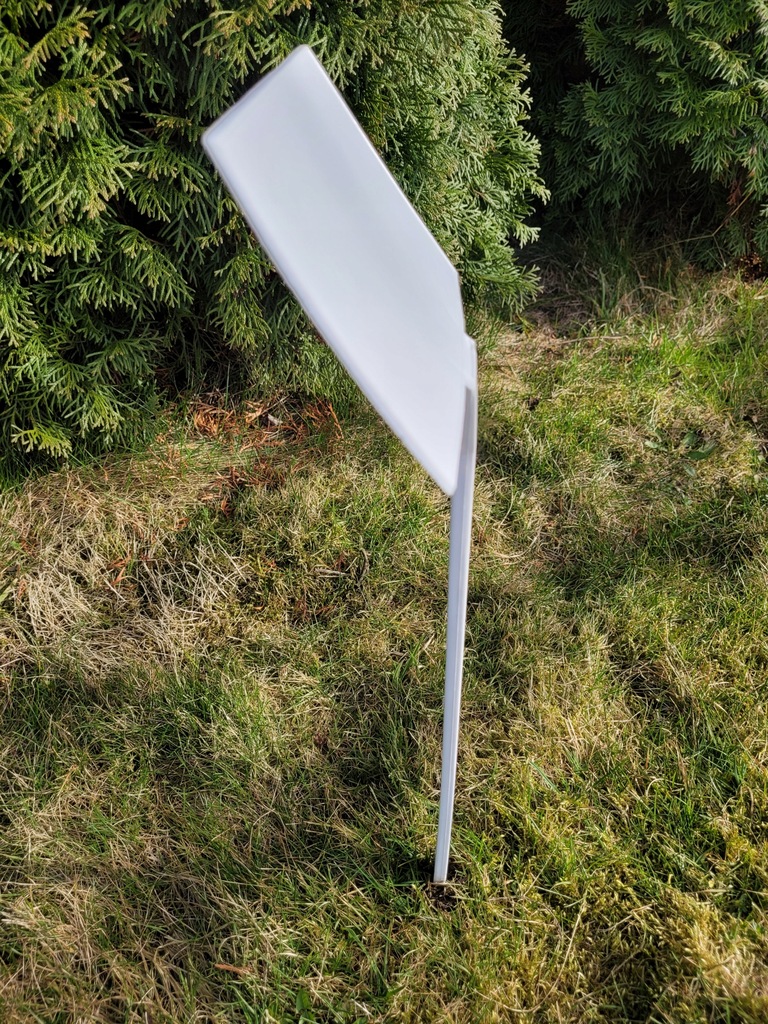 Tabliczka ogrodowa wtykana, 100x80x340 mm, Plastikowa zestaw 10 sztuk - obrazek 3