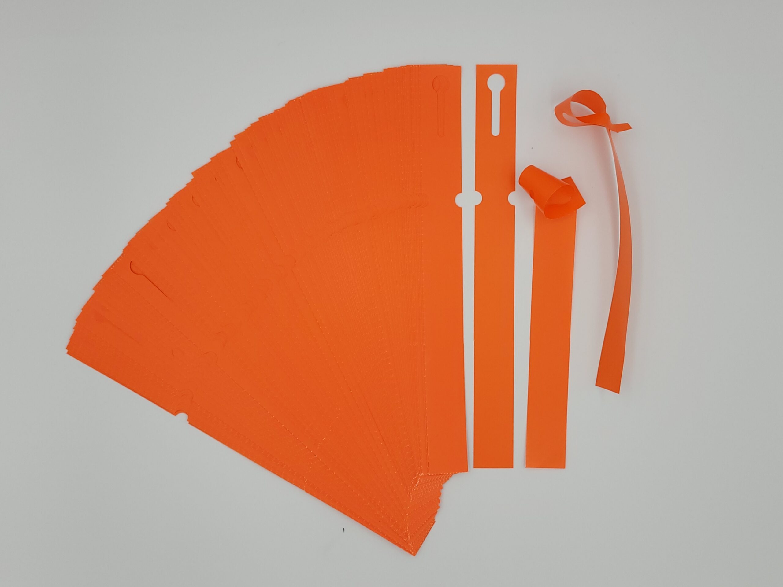 Etykiety ogrodnicze/sadownicze pętlowe POMARAŃCZOWE 250x25mm(25x250) 100szt - obrazek 4