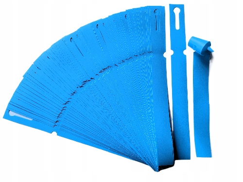 Etykiety pętlowe do opisu roślin NIEBIESKIE 250x25mm(25x250) 100szt