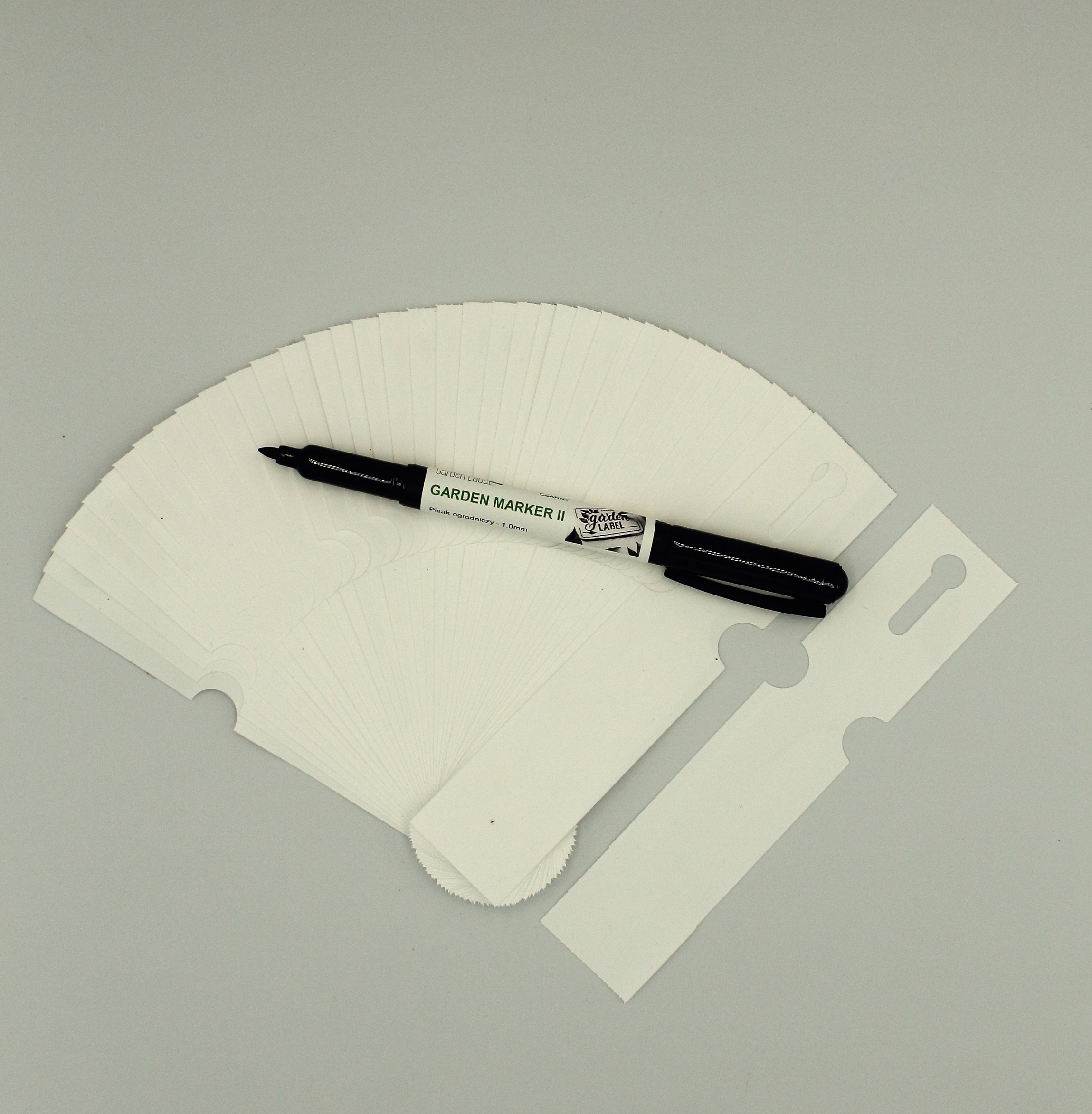 MARKER II+Etykiety pętlowe do opisu roślin BIAŁE 163x33mm (33x163) 100 szt - obrazek 13