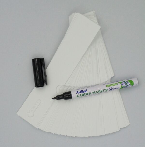 MARKER+Etykiety pętlowe do opisu roślin BIAŁE 163x33mm(33x163) 100 szt - obrazek 14