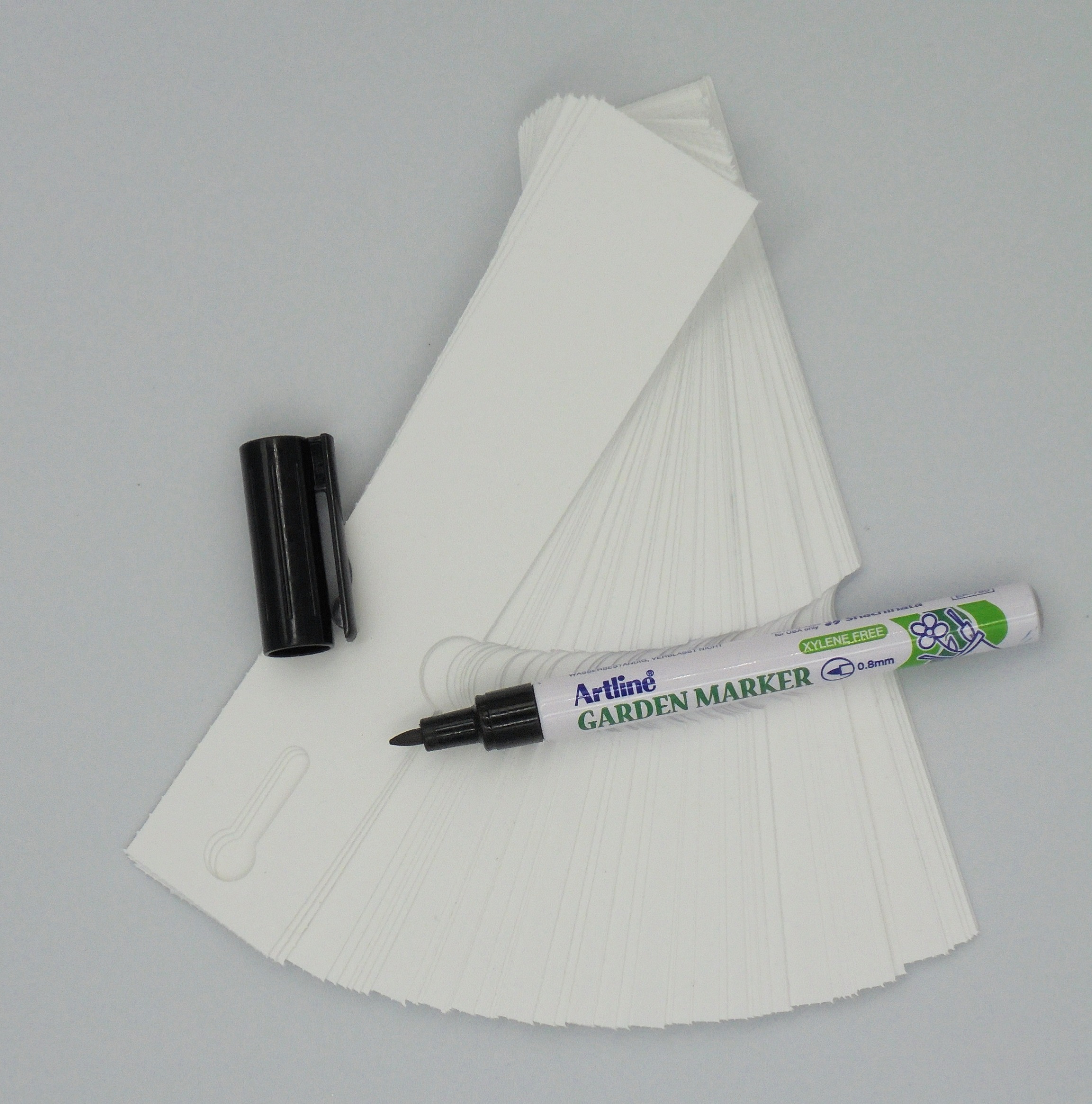 MARKER+Etykiety pętlowe do opisu roślin BIAŁE 163x33mm(33x163) 100 szt - obrazek 14