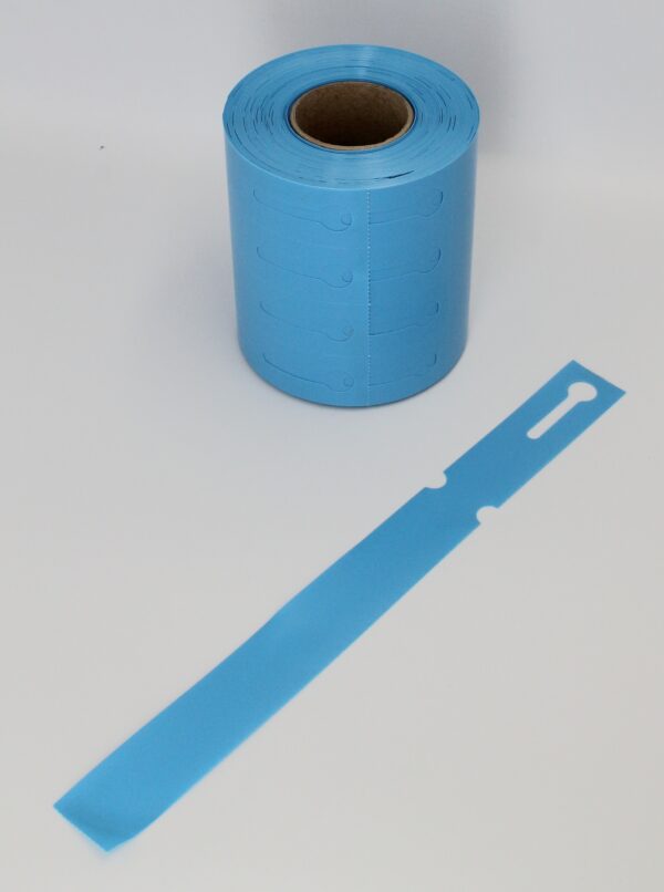 Etykiety ogrodnicze/sadownicze pętlowe NIEBIESKIE 250mmx25mm(25x250) 500szt - obrazek 2