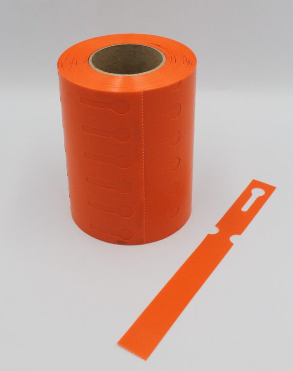 Etykiety ogrodnicze/sadownicze pętlowe POMARAŃCZOWE 200x17mm(17x200) 500szt - obrazek 4