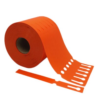 Etykiety ogrodnicze/sadownicze pętlowe POMARAŃCZOWE 250x17mm(17x250) 3750 sztuk