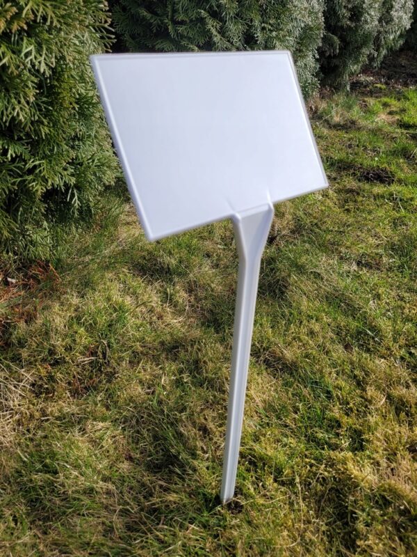 Tabliczka ogrodowa wtykana, 100x80x340 mm, Plastikowa zestaw 10 sztuk - obrazek 2