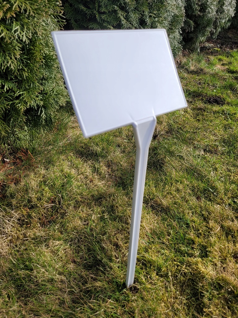 Tabliczka ogrodowa wtykana, 100x80x340 mm, Plastikowa zestaw 10 sztuk - obrazek 2