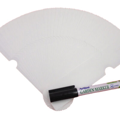 MARKER+Etykiety pętlowe do opisu roślin BIAŁE 163x33mm(33x163) 100 szt