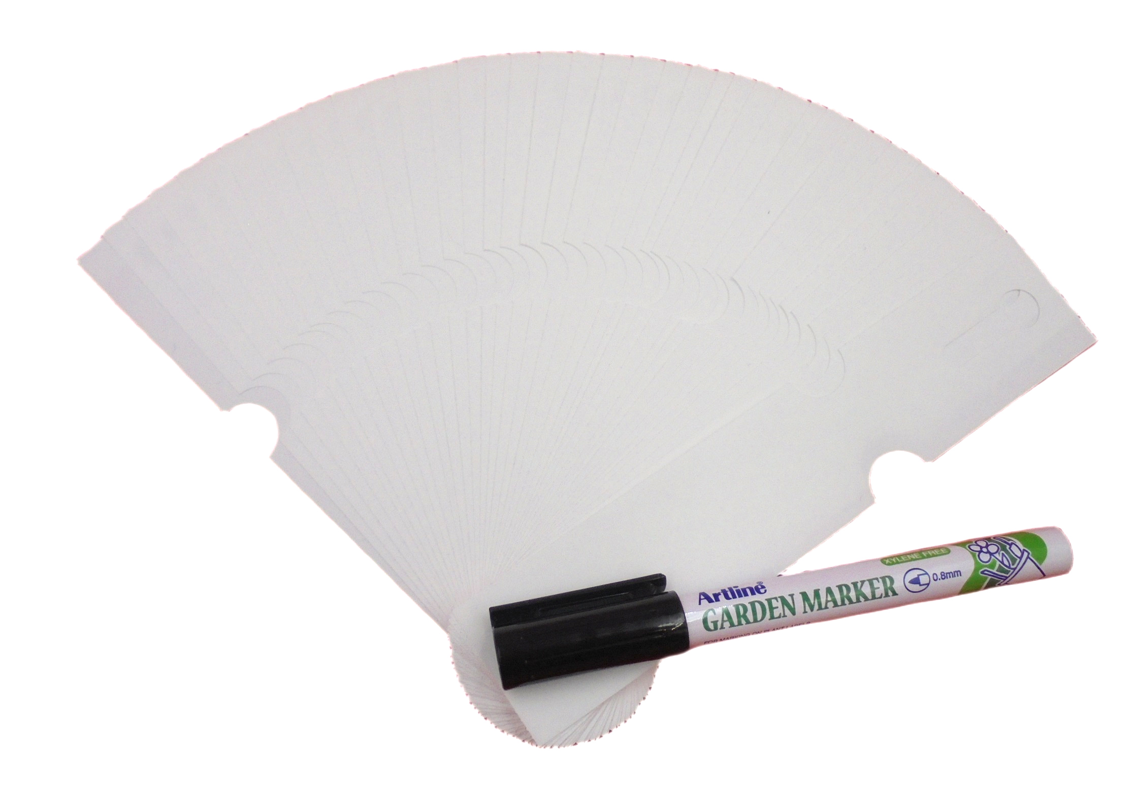 MARKER+Etykiety pętlowe do opisu roślin BIAŁE 163x33mm(33x163) 100 szt
