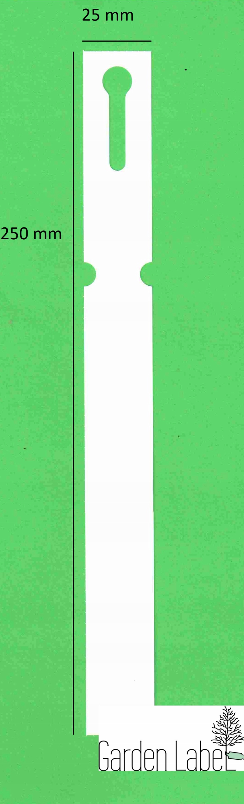 Etykiety ogrodnicze/sadownicze pętlowe BIAŁE BDUŻE 250x25mm(25x250)5000 sztuk - obrazek 3